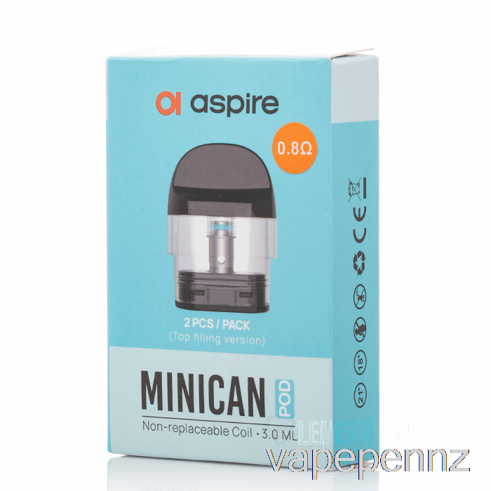 Aspire MINICAN Replacement Pods 3mL Refillable MINICAN Pods VAPE NZ